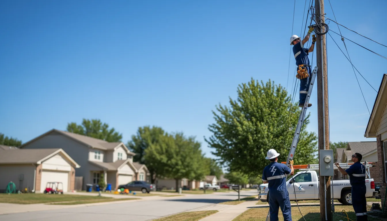 Residential electrician providing installation services in Oxford, CT